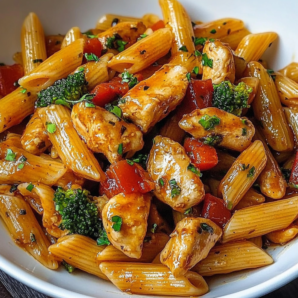 One-Pot Spicy Honey Garlic Chicken Pasta | Flavor Explosion in One Dish