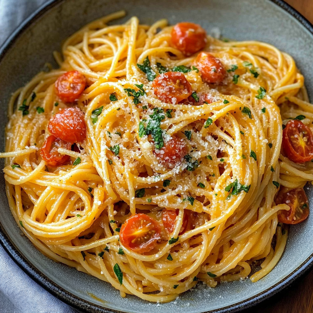Cherry Tomato Garlic Spaghetti – A Quick and Flavor-Packed Pasta Recipe